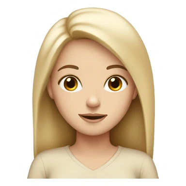 White girl in beige outfit sticker