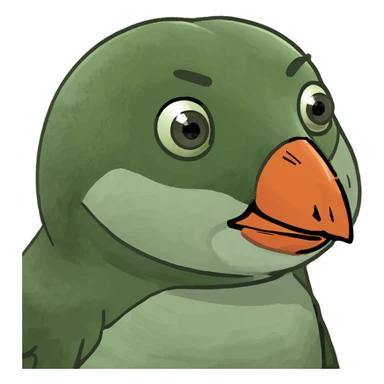 A baby puffin sticker