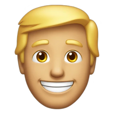 Donald Trump smiling sticker