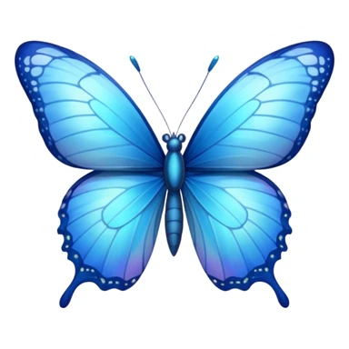 blue butterfly small sticker