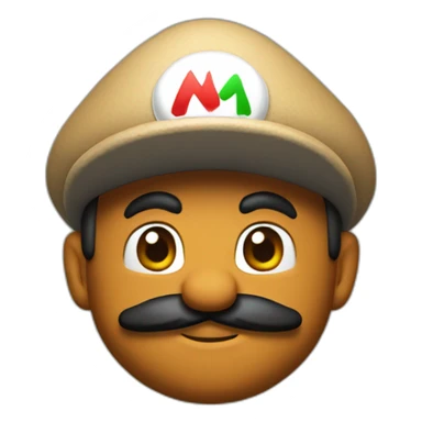mario withou hat sticker