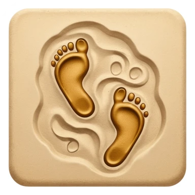 Footprints sticker