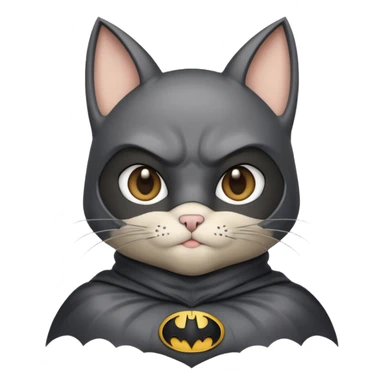 A Batman Cat sticker