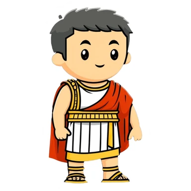 Tiberius Gracchus wearing a Roman toga sticker
