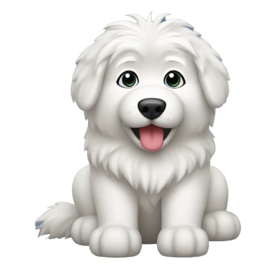 Samoed with toys sticker