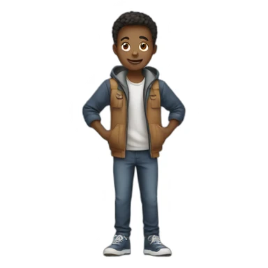 Motivated boy sticker