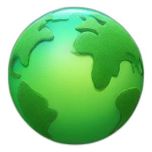 little green planet sticker