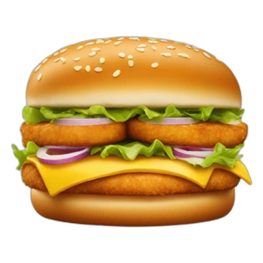 Chiken burger from kfc sticker