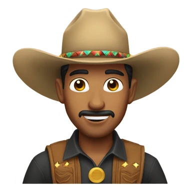 Mexican cowboy sticker