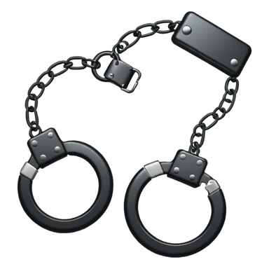 hand cuffs black sticker