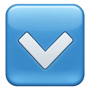 check mark button square sticker