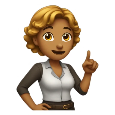 Women-pointing-at-you sticker