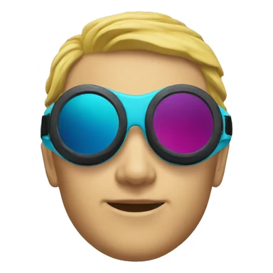 swim goggles sticker