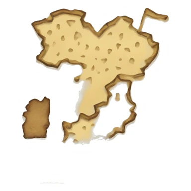 treasure map fragment sticker