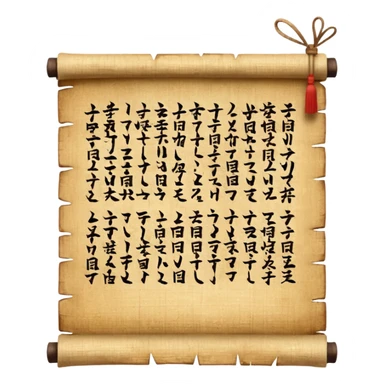 japanese papyrus, wiritng sticker