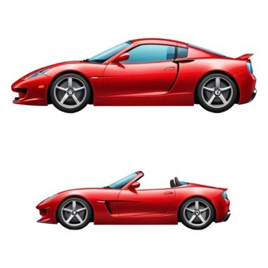 sleek sports car sticker
