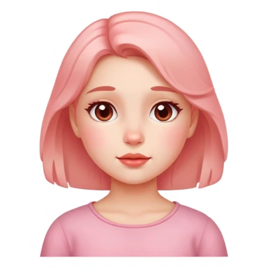 A young girl blushing dangerously  sticker