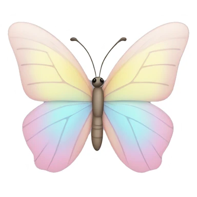 Pastel butterfly  sticker