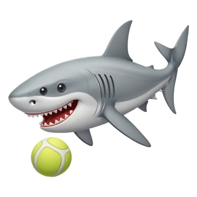 Tiburón con tenis nike  sticker