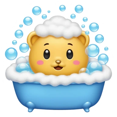 Bath with bubbles sticker