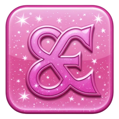 glitter pink simbolo Douyin sticker