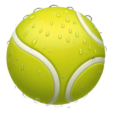 Tennis rain  sticker