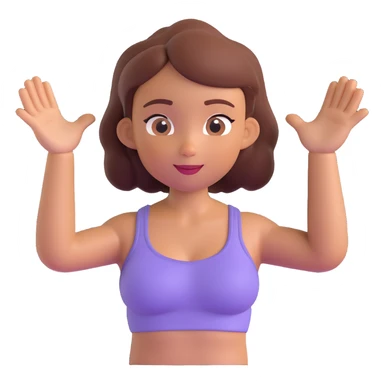 Slightly increase the volume of the upper body of the girl, spread them far apart from each other, make the skin color the same for both characters, keep the cartoonish 3D style. sticker