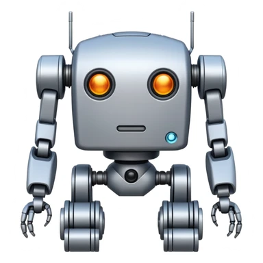 completely symetrical 4 legged robot sticker