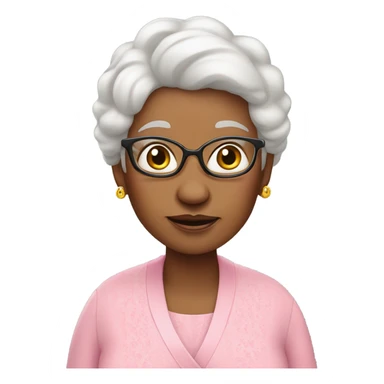 Grandma wearing pink named Yaya ￼ sticker