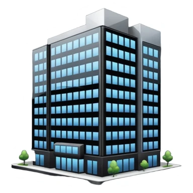 black company hq building sticker