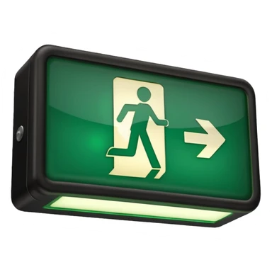 Emergency exit sticker