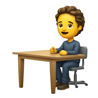 personne devant un micro sur une table sticker