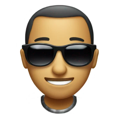 A bean wearing sunglasses sticker