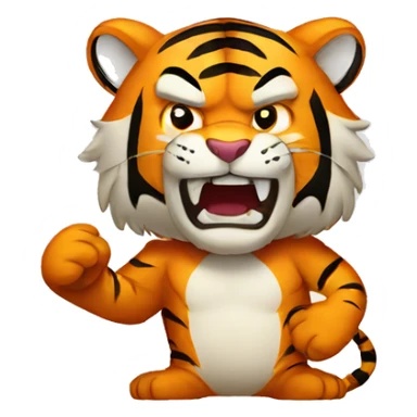 tiger anger sticker