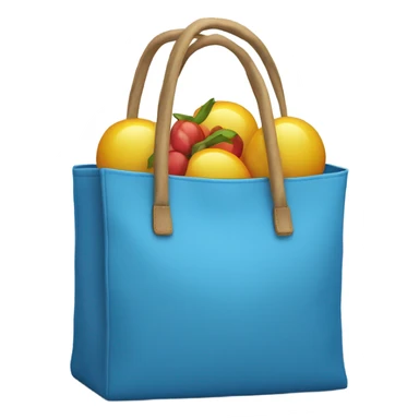 Blaue Shopping Tasche sticker