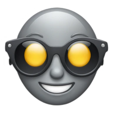 Gray-Alien-happy-sun glasses sticker