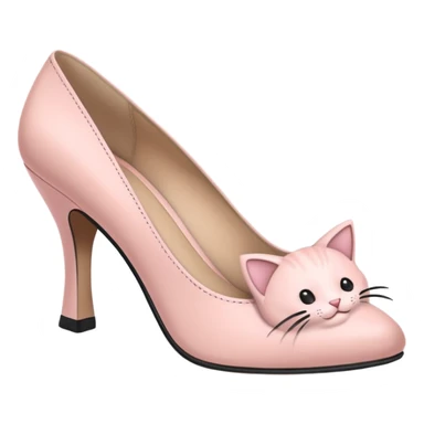 pale pink kitten heels sticker
