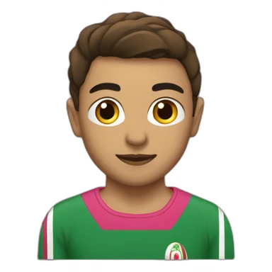 algerien avec un maillot rose sticker