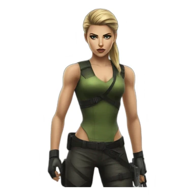 Sonya Blade mk3 realistic sticker
