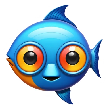 graffiti with fish eye effect sticker