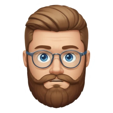 Viking guys, beard, glasses
 sticker