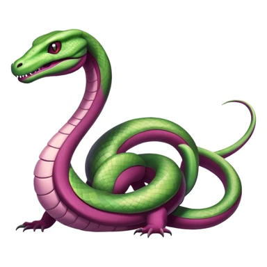 Ekans-Salazzle-Pokémon-Fakémon-hybrid-creature (full body)  sticker