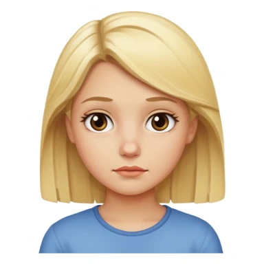 Bloned girl side eyeing  sticker