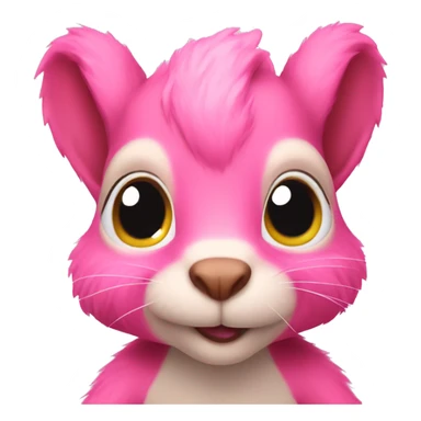 Pink squirrel  sticker