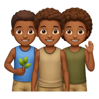 Bushman children joy sticker