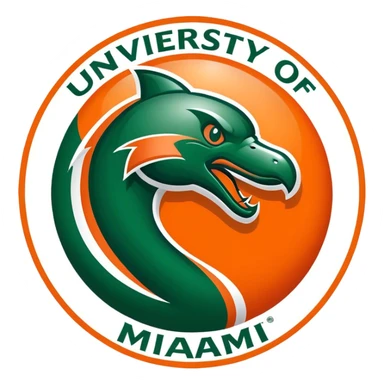 University of Miami logo sticker