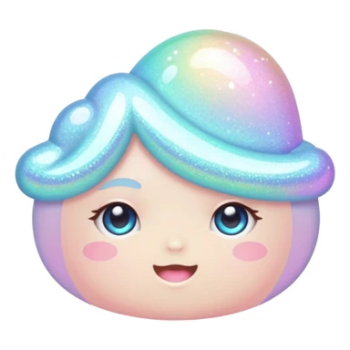 pastel whitish light pale glittery iridescent shiny aesthetic cute kawaii decorative  sticker