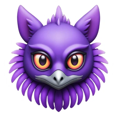 black gothic Trico-hybrid-creature dark purple sticker