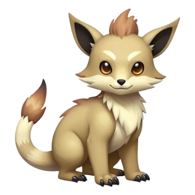 Cute cool colorful dark fantasy animal hybrid Fakemon full body sticker