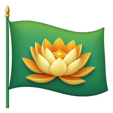 Bjp Lotus flag emoji sticker
